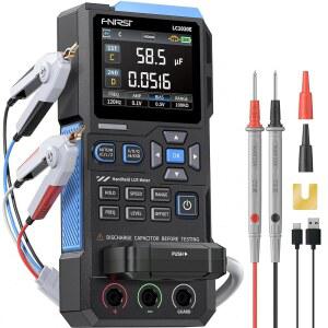 FNIRSI LC1020E 100KHZ LCR 미터 19999 카운트 저항 인덕터 커패시터 테스터 자동 구성 요소 감지 ESR /Q /D / /X 측정 2.8 U201D 컬러 TFT 듀얼 파라미터 디스플레이 정렬 및 열기 /단축 보정