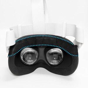 VR 헤드셋 스웨트 라이너 - 가상 현실용 가드 및 오큘러스 고글 밴드 12팩