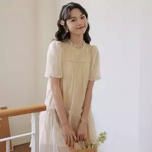 비욘드스타일 퍼프 프릴 원피스 1009249