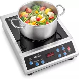 칠레야 인덕션 쿡탑 대형 히팅 코일이 장착된 1800W 조리대 버너 9 템프 176 °F ~ 518 타이머 차일드 락