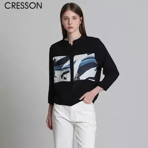 [크레송(CRESSON)] 퀄이 다르다! 우아한 썸머 블루종 블라우스 (택가격:178000원)