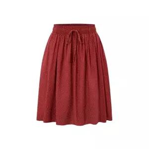 [르샵]도트 셔링 플레어 미디 스커트 DQ2WH025A _P428317377
