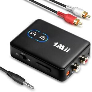 1MII RCA 블루투스 5.3 어댑터, TV용 스테레오, 2개, 프로젝터, 헤드폰 송신기 러닝머신, AUX PC, 에어팟 볼륨 APTX 레이턴시 또는 수신기, 컨트롤, 로우 3.5MM 스피커,