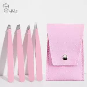 족집게 4종세트 핀셋 사선형 쪽집게 수염 눈썹정리 눈썹칼 미용소품 (WE3CC45)