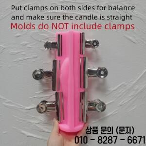 21.5CM 높이 테이퍼 로즈 캔들 금형 기둥 꽃 저녁 촛불 실리콘 열 원통형 돌리기 간장 왁스