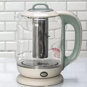 유리 전기포트 보온 커피 티메이커 1.7L 민트