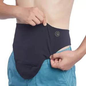 GBmatesTM 장루 벨트 블랙 남녀용 프리미엄 통기성 가방 커버 퀵 드라이 대장루 및 지지 수영 신중하고