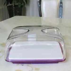 [골드스마일]주방 치즈 보관함 브레드박스 음식 보관대 퍼플 25cm