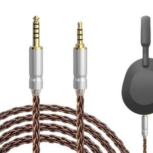 GEEKRIA 아폴로 6NOCC 구리 업그레이드 오디오 케이블 소니 WH-1000XM6 /1000XM5 /1000XM4와 호환 4.4MM ~ 3.5MM 교체 헤드폰 코드(9.8피트 / 3M)