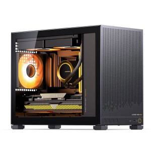 JONSBO D32 STD MICRO-ATX PC 케이스 고호환 미니 데스크탑 지원 MATX 백커넥트 /BTF MB 365MM GPU /240AIO /163MM 에어쿨러 ATX /SFX-L /SFX PSU USB3.2 게이밍 블랙