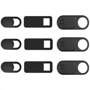 CALIFORNIA JOS 9팩(라지 3개 + 미디엄 PC, 아이맥, 초박형 에어, 용 노트북, 프라이버시 0.1CM(0.04인치) 카메라 보호 , 맥북 블로커 웹캠 커버 스몰) 슬라이드