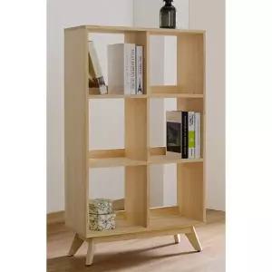 [자르파라]네추럴 무도장 소나무원목 파티션겸 3단 세로 책장(75cm)