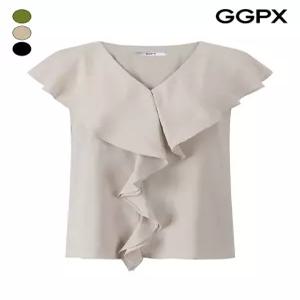 GGPX러블리 러플 카라 슬리브리스 블라우스 GQ5SH035F