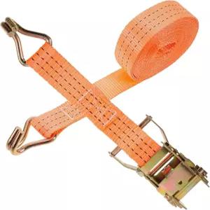 MUSISALY 헤비 듀티 래칭 카고 타이 다운 스트랩 트럭 트레일러 모터사이클 고정을 위한 3.8cm X 6m