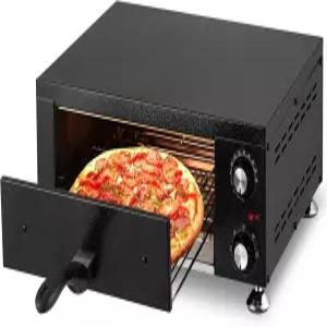 1100W 상업용 조리대 피자 오븐 이중 가열 요소가 있는 12인치 스테인리스 스틸 전기 메이커 가정용 주방