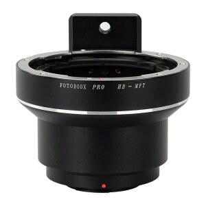 HASSELBLAD V-마운트 렌즈와 호환되는 포토디옥스 렌즈 마운트 어댑터와 마이크로 포서즈 카메라