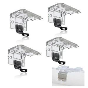 야피기 무선 블라인드용 4개의 PCS 교체 브래킷 금속 클립 장착 1인치(25MM) PVC 벌집 주름 차양 창문 홀더 하드웨어 플라스틱 헤드레일 쉽게 설치할 수 있습니다