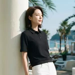 [PAT 여성] 크롭 엠보 로고 폴로 티셔츠_FM45134