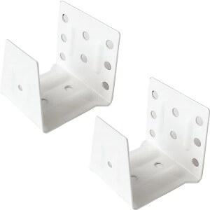 창문 베네치아 블라인드 헤드레일용 2PCS 1.5인치 센터 서포트 브래킷 화이트 컬러 헤드 트랙 홀더 브래킷(APX 1-7/16