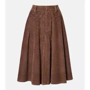 브루넬로 쿠치넬리 Monili 코튼 코듀로이 미디 스커트 TP576857430