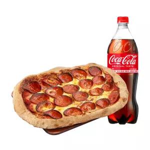 [피자알볼로] 통밀페페로니피자 L + 코카콜라 1.25L