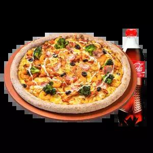 [피자알볼로] 쉬림프n핫치킨피자 L + 코카콜라 1.25L