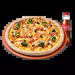 [피자알볼로] 쉬림프n핫치킨피자 R + 코카콜라 500ml