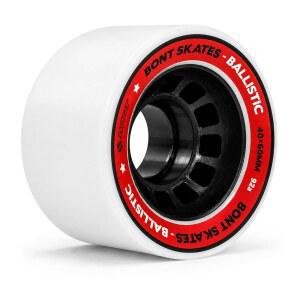 베어링이 있는 본트 탄도 롤러 스케이트 휠 실내 실외 쿼드 60X40MM 92A 팩 8 흰색