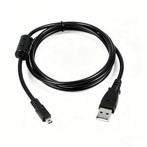 ALYKETS USB 2.0 케이블 교체 UC-E6 데이터 사진 전송 코드: NIKON DSLR SLR 카메라 D3300 D750 D5300 D7200 COOLPIX B500 L340 L32 L29 L31 A10 A100 (5피트)