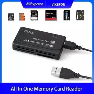 올인원 메모리 카드 리더 USB 외장 SD SDHC 미니 M2 MMC XD CF MP3 디지털 카메라용