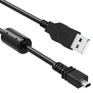 UC-E6 USB 데이터 케이블 NIKON COOLPIX S3700 S3500 S6500 B500 D3300 D750 D5300 D7200 L D P 시리즈 디지털 카메라 등과 호환되는 광전송 충전기 코드(5.9피트)