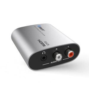 스피커 헤드폰 홈 시어터(DA25)용 3.5MM 잭 U2013 ARC/EARC 오디오 컨버터를 갖춘 OREI HDMI EARC 및 ARC 추출기 컨버터 TO RCA L/R