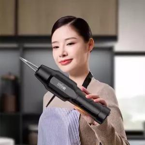 핸드형 닭털 뽑는 기계 깃털 오리 백숙 제거 돼지 제모 장치 조리용 1 새롭게 업그레이드된 블랙 충전 가능 플러그