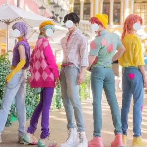 사자 저승사자 프레 의상 그룹 테마 공연용 소다팝 데몬 상의 S 7590근 악마사냥 보이그룹 애비