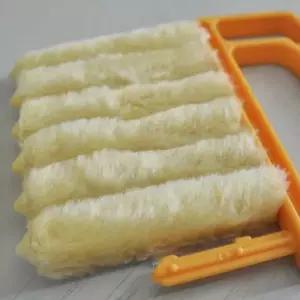 벤트 블라인드 청소 창문 세척용 자동차 닦이 루버 브러시 1개입