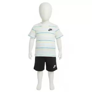 나이키 키즈 스트라이프 반팔 반바지 세트 1 4세 A252ST844P