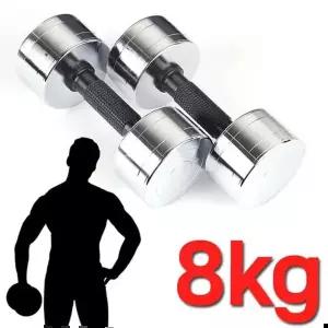 국산아령 모든A 그립감이 뛰어난 한국산 크롬도금 아령 8kg