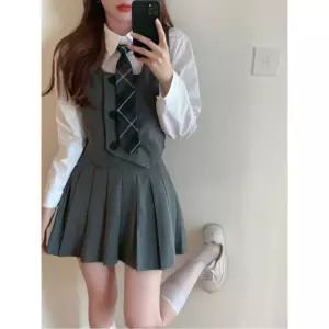 프레피룩 영국 교복 스타일 졸업사진컨셉 빅사이즈 하이틴