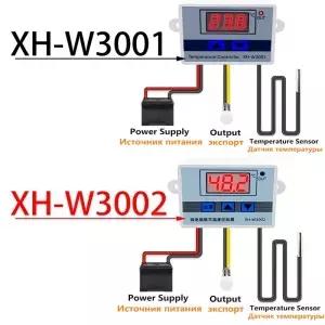 W3001 W3002 12V 24V 110V 220V LED 디지털 온도 컨트롤러 조절기 인큐베이터 냉장고 가열 냉각 히터