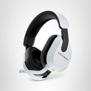 터틀 비치 스텔스 600 무선 멀티플랫폼 증폭 게이밍 헤드셋 PS5 PS4 PC 모바일용 u2013 블루투스 80시간 배터리 노이즈 캔슬링 플립 투 뮤트 마이크 50mm 스피커 흰색 화이트