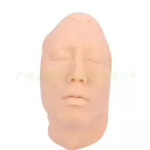실리콘 얼굴 모형 마사지 교육 피어싱 안면 화장 눈썹 침술 모듈 이