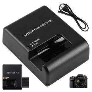 MH-25 BATTERY CHARGER FOR NIKON EN-EL15 EN-EL15A EN-EL15B EN-EL15C EP-5B D500 D600 D610 D750 D780 D800 D800E D810 D810A D850 D7000 D7100 D7200 D7500 QUICK COOLPIX Z5 Z6 II Z7 Z7II