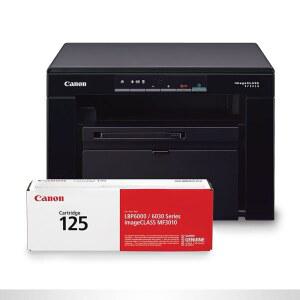 Canon imageCLASS MF3010 VP - 스캐너 복사기 USB 케이블 포함 유선 단색 다기능 프린터 최대 2 300페이지 토너 수율 박스 19 PPM 블랙