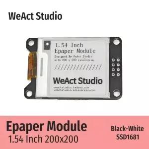 WeAct 1.54인치 Epaper 모듈 전자종이 전자잉크 EInk 디스플레이 화면 SPI 흑백