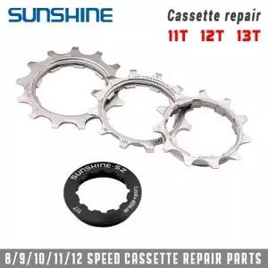 SUNSHINE 자전거 플라이휠 피니언 수리 부품 11 속도 카세트 11T 12T 13T 커버