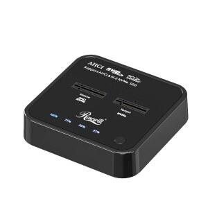 로즈윌 클로너 M.2 듀플리케이터 듀얼 베이 인클로저 도구 없는 20Gbps USB3.2 2X2세대~USB 어댑터 도킹 스테이션 M 키 PCIE 리더용 오프라인 클론-RS-N2-CL 지원
