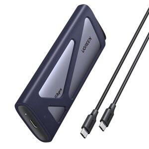 UGREEN 20Gbps M.2 NVMe SATA SSD 인클로저 USB 3.2 Gen2*2와 호환 8TB C 외장 2230 / 2242 2260 2280 크기의 M /B+M 키 SSD용 UASP 트림 지원