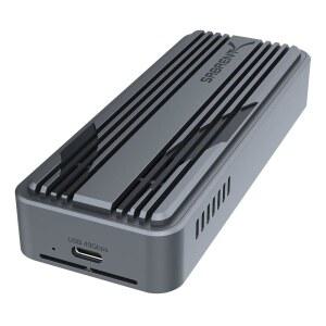 SABRENT USB4 NVMe SSD 인클로저 u2013 도구 없는 USB 4.0 M.2 PCIe x 4 외장 케이스 3900MB /s Thunderbolt 3 /4 USB-C 호환 2230 / 2242 2260 2280 드라이브 (EC-U4TN)