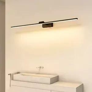 DINDALLED 현대 벽 Sconce LED 욕실 거울 조명 세면대 침실 알루미늄 홈 장식 라인 램프 광택 고정 장치