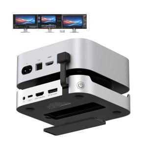 8TB SSD 인클로저가 있는 TobenONE 13-in-1 M4 도크 / Pro 2024용 허브 스탠드 4K@144Hz DP 4K@60Hz HDMI USB 5개(최대 10Gbps) SD /Micro 오디오 원터치 전원 버튼